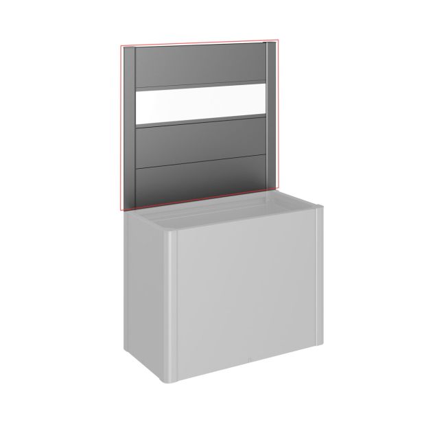 KOVINSKA VRTNA GREDA BIOHORT 4X102X91 CM PANELI Z AKRILNIM STEKLOM 1M