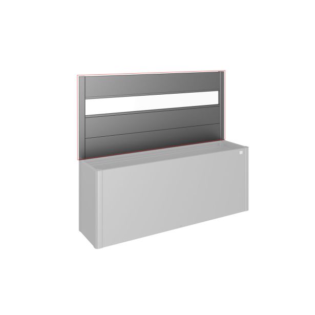 KOVINSKA VRTNA GREDA BIOHORT 4X201X91 CM PANELI Z AKRILNIM STEKLOM 2M