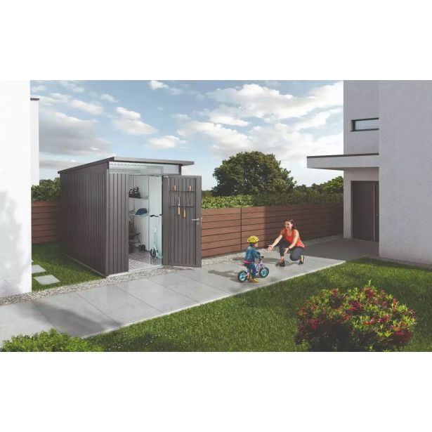 KOVINSKA VRTNA HIŠKA BIOHORT 180X260X218 CM AVANTGARDE ECO A2 STANDARD VRATA