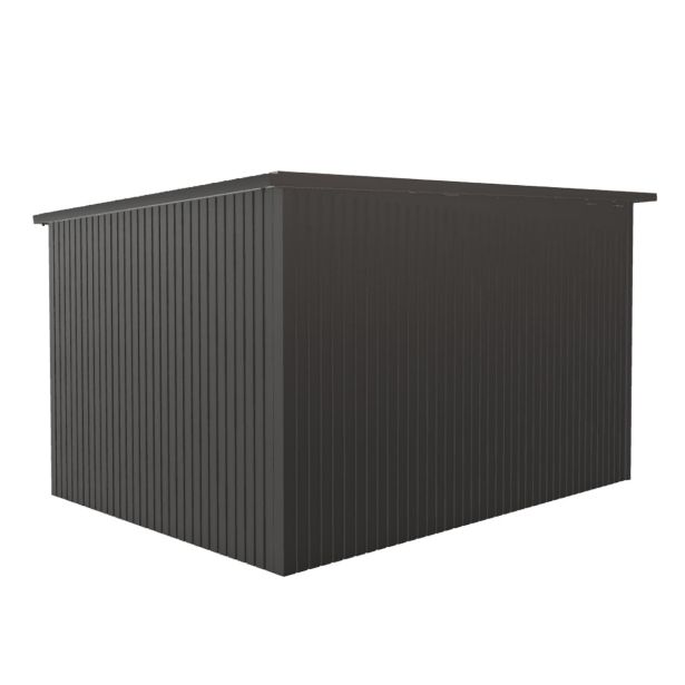 KOVINSKA VRTNA HIŠKA BIOHORT 260X380X222 CM AVANTGARDE DVOJNA VRATA METALIK TEMNO SIVA