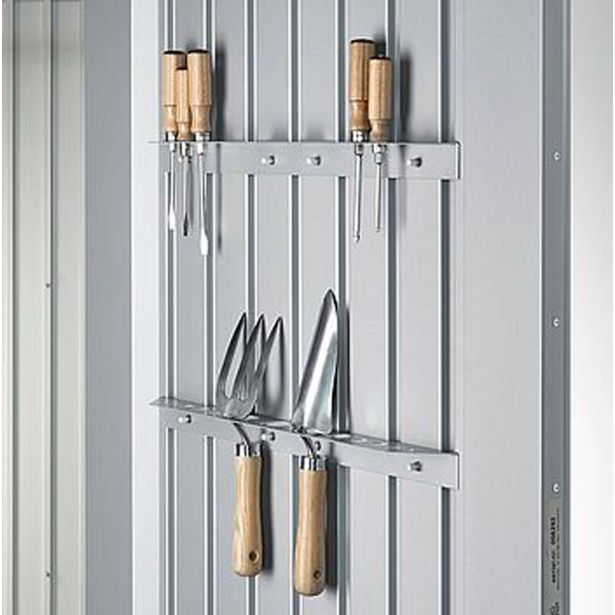 KOVINSKA VRTNA HIŠKA BIOHORT 260X380X222 CM AVANTGARDE DVOJNA VRATA METALIK TEMNO SIVA