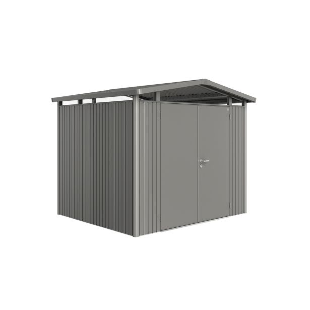 KOVINSKA VRTNA HIŠKA BIOHORT 273X238 CM PANORAMA P4 DVOJNA VRATA