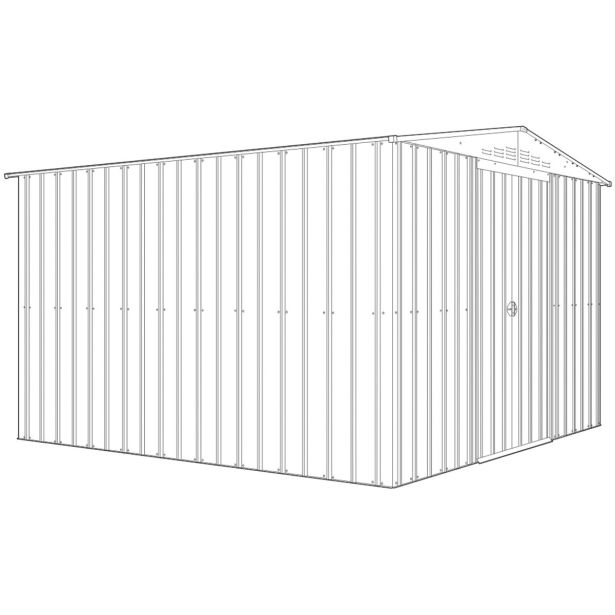 KOVINSKA VRTNA HIŠKA GLOBEL DREAM 1010 SREBRNA Š296 X G300 X V203 CM