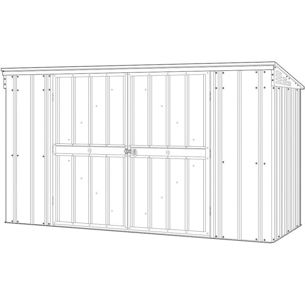 KOVINSKA VRTNA HIŠKA GLOBEL EASY ZA 3-4 SMETNJAKE Š233 X G96 X V131.6 CM