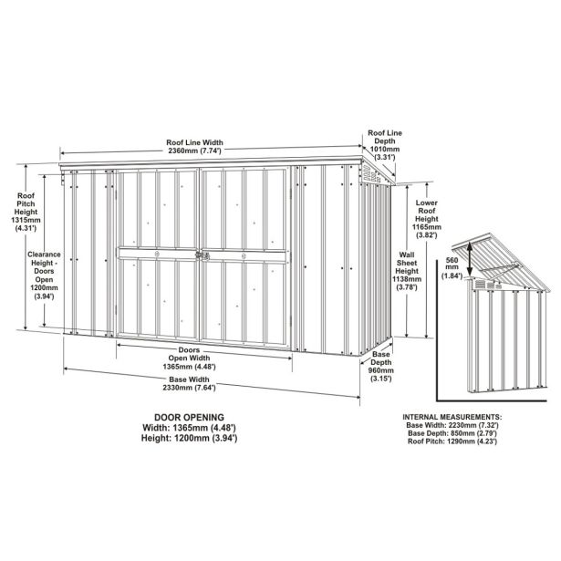 KOVINSKA VRTNA HIŠKA GLOBEL EASY ZA 3-4 SMETNJAKE Š233 X G96 X V131.6 CM