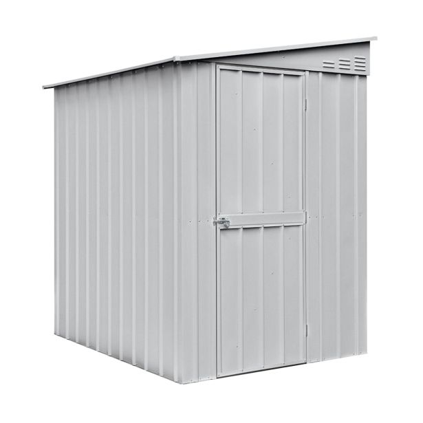 KOVINSKA VRTNA HIŠKA GLOBEL LEANTO 56 SREBRNA Š145 X G172 X V204 CM