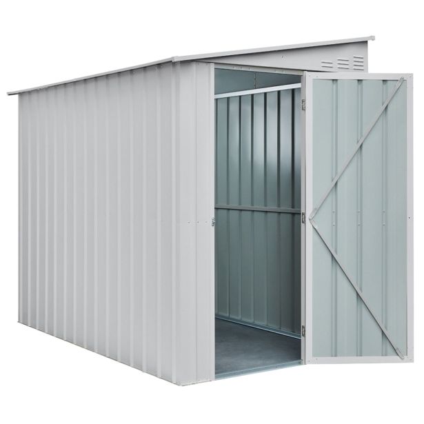 KOVINSKA VRTNA HIŠKA GLOBEL LEANTO 58 SREBRNA Š145 X G234 X V204 CM
