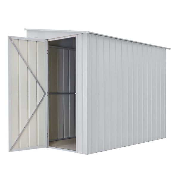 KOVINSKA VRTNA HIŠKA GLOBEL LEANTO 58 SREBRNA Š145 X G234 X V204 CM