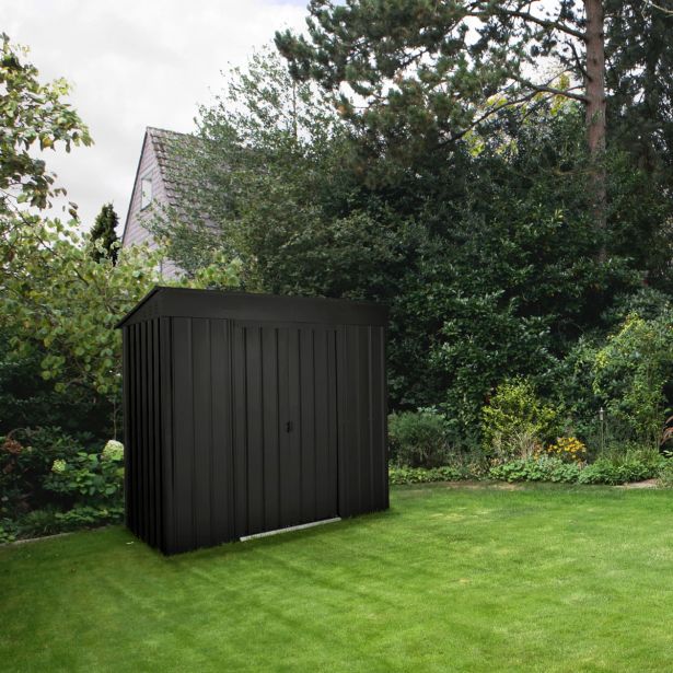 KOVINSKA VRTNA HIŠKA GLOBEL SKILLION 84 ANTRACIT Š234 X G113 X V199 CM