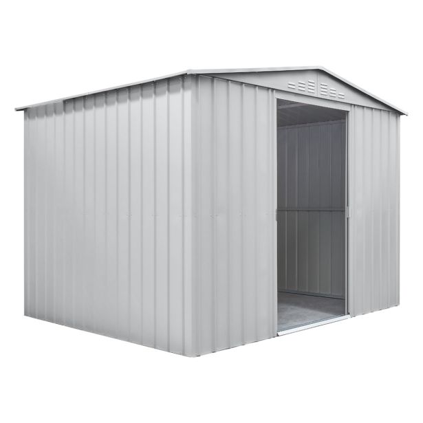 KOVINSKA VRTNA HIŠKA GLOBEL TOWER 108 SREBRNA Š296 X G238 X V203 CM