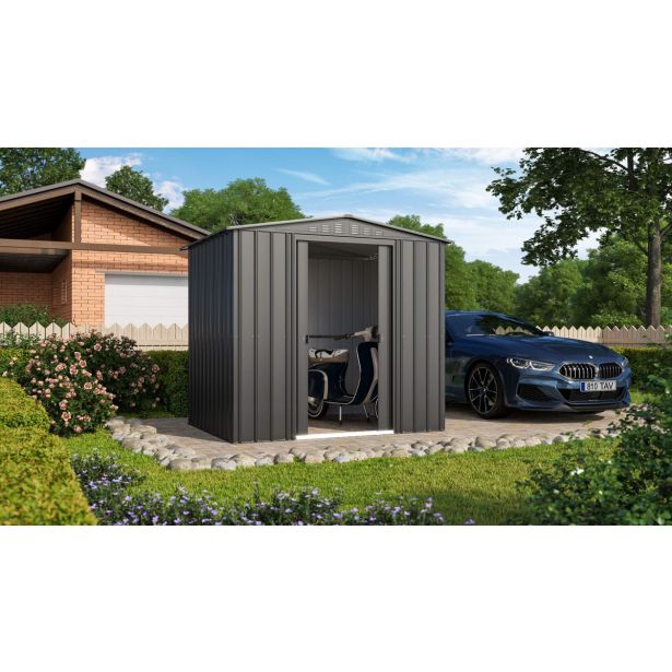 KOVINSKA VRTNA HIŠKA GLOBEL TOWER 86 ANTRACIT Š234 X G175 X V198 CM