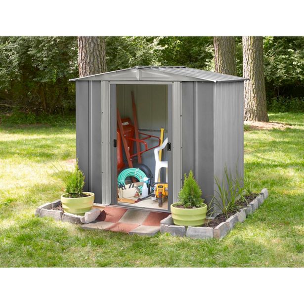 KOVINSKA VRTNA HIŠKA PERGART DÜSSELDORF EN65G GRAFIT Š194 X D151 X V172 CM