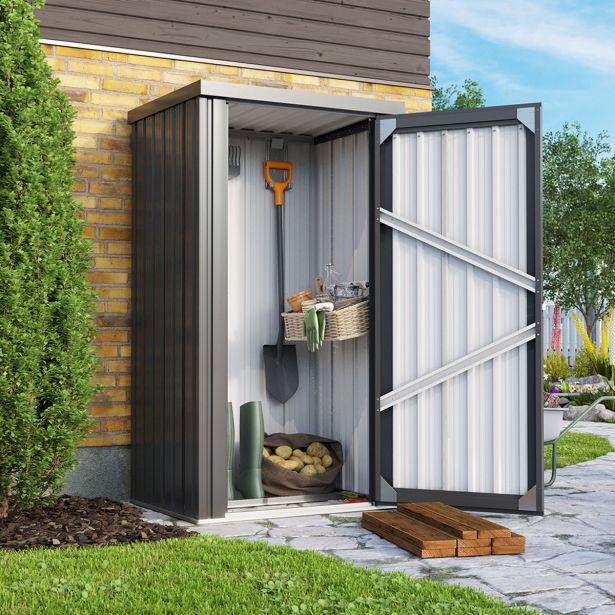 KOVINSKA VRTNA HIŠKA VITAVIA MARBURG 180X98X81 MAT ANTRACIT