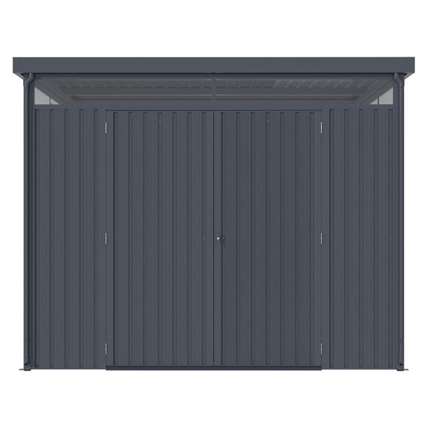 KOVINSKA VRTNA HIŠKA VITAVIA RHEINFELDEN 108 187X276X233 MAT ANTRACIT