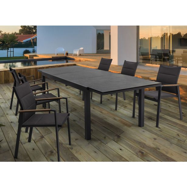 KOVINSKI STOL BIZZOTTO KUBIK CHARCOAL SJ61