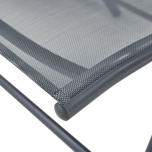 KOVINSKI STOL KIMA ALU TEKSTILEN 1X1 TEMNO SIV