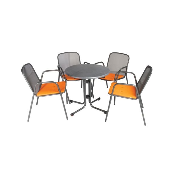 KOVINSKI STOL MFG FREIZEITMÖBEL MEC-FREDO NAKLADALEN, ANTRACIT