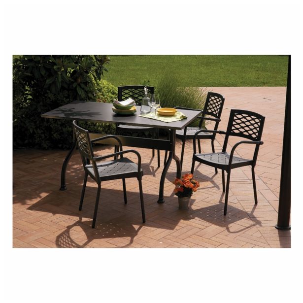 KOVINSKI STOL SCAB LULA NAKLADALEN, ANTRACIT