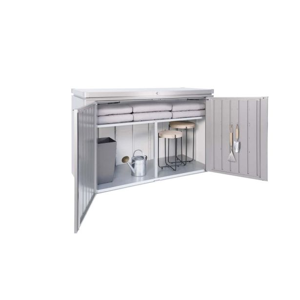 KOVINSKI ZABOJ BIOHORT 200X84X127 CM V 200 HIGHBOARD METALIK SREBRNA