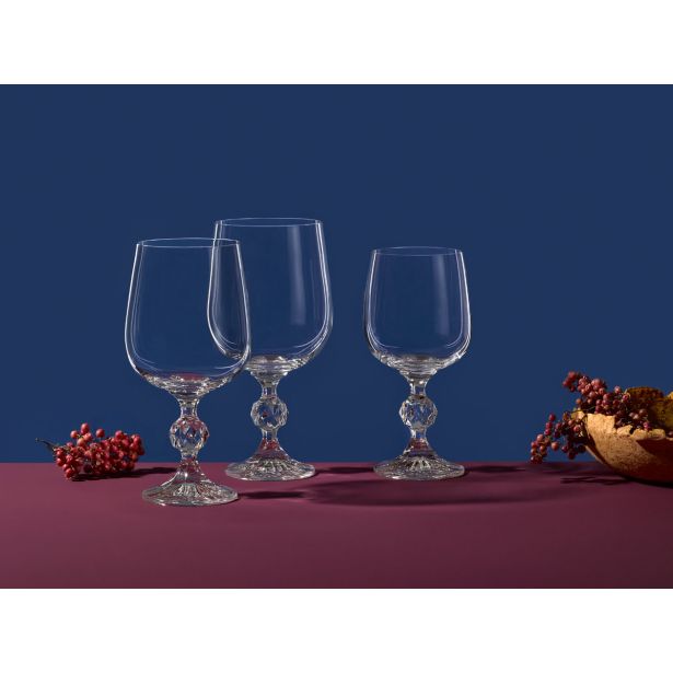 KOZAREC ZA VINO BOHEMIA 230 ML CLAUDIA 6/1