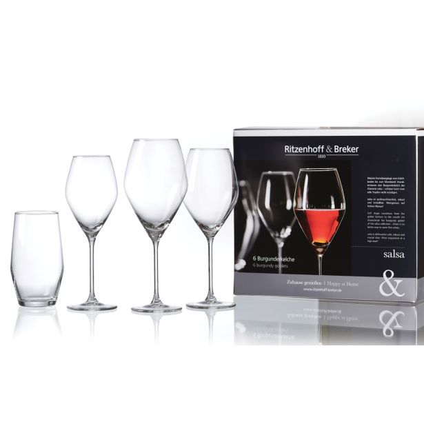 KOZAREC ZA VINO RITZENHOFF & BREKER 590 ML SALSA 6/1 ZA RDEČE VINO