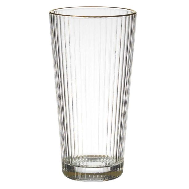 KOZAREC ZA VODO/SOK HOME DECO 400 ML VISOKI REBRAST S POZLAČENIM ROBOM