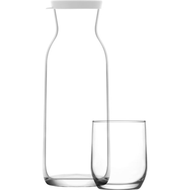 KOZAREC ZA VODO/SOK LAV FONTE KARAFA 1210 ML + 6 KOZARCEV SUDE 315 ML