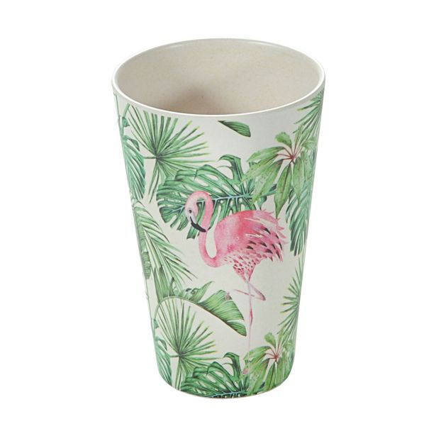 KOZAREC ZA VODO/SOK KESPER 8.5 CM X 13 CM FLAMINGO BAMBOO