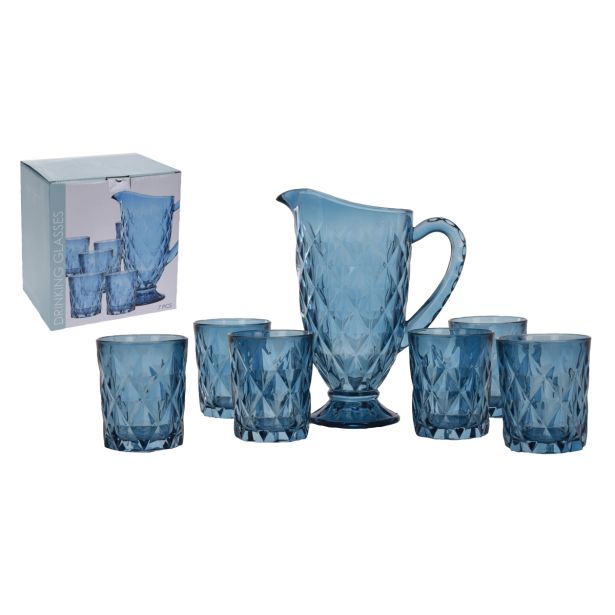 KOZAREC ZA VODO/SOK EH SET 6 KOZARCEV IN VR, MODRE BARVE