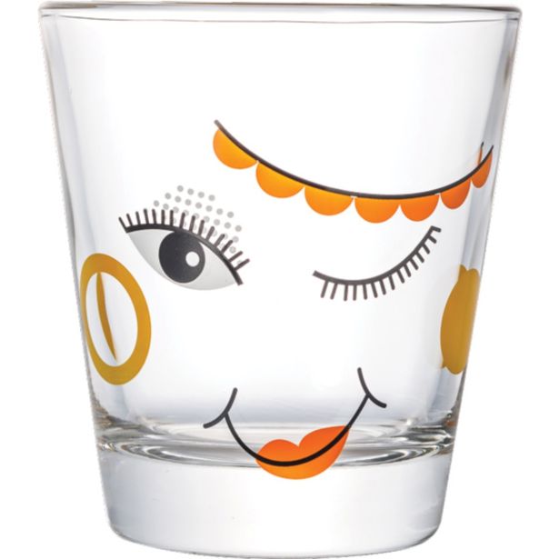 KOZAREC ZA VODO/SOK STEKLARNA HRASTNIK 30 CL FRIENDS HAPPY Z DEKORJEM