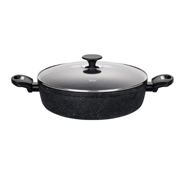 KOZICA ELO 28 CM GRANIT EVOLUTION S STEKLENIM POKROVOM