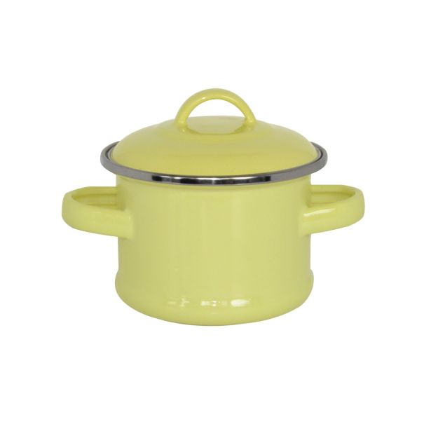 KOZICA ENAMELIE 14 CM 0.95 L CALCITE EMAJLIRAN POKROV