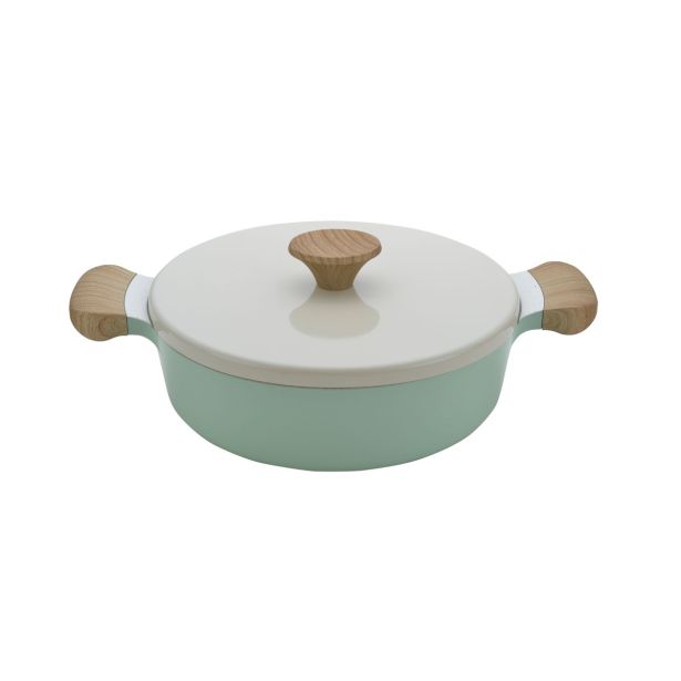 KOZICA ENAMELIE 26 CM 3.7 L SELENE NIZKA S POKROVOM