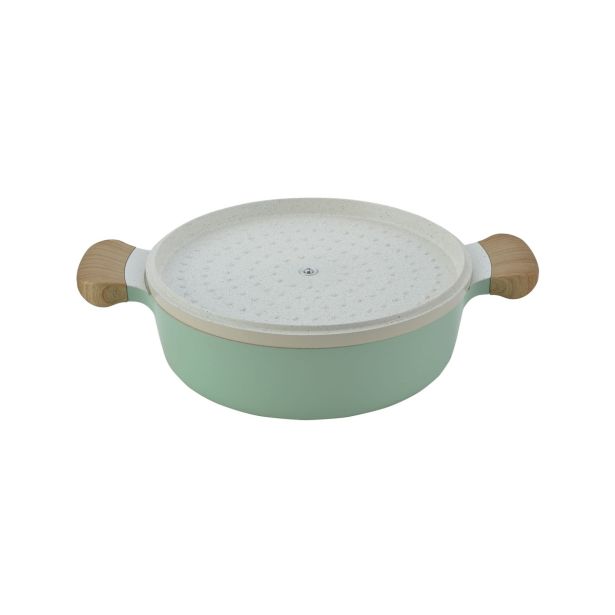 KOZICA ENAMELIE 26 CM 3.7 L SELENE NIZKA S POKROVOM