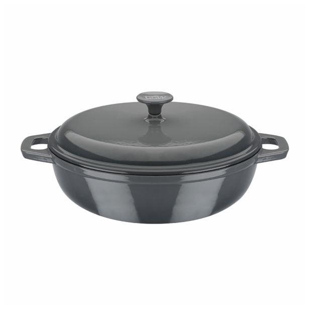 KOZICA GSW 30 CM 4.5 L NIZKA GREY IZ LITEGA ŽELEZA