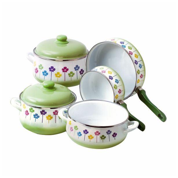 KOZICA METALAC 14 CM 1.3 L PLITVA ROŽICA S POKROVOM