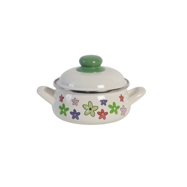 KOZICA METALAC 14 CM 1.3 L PLITVA VESNA S POKROVOM