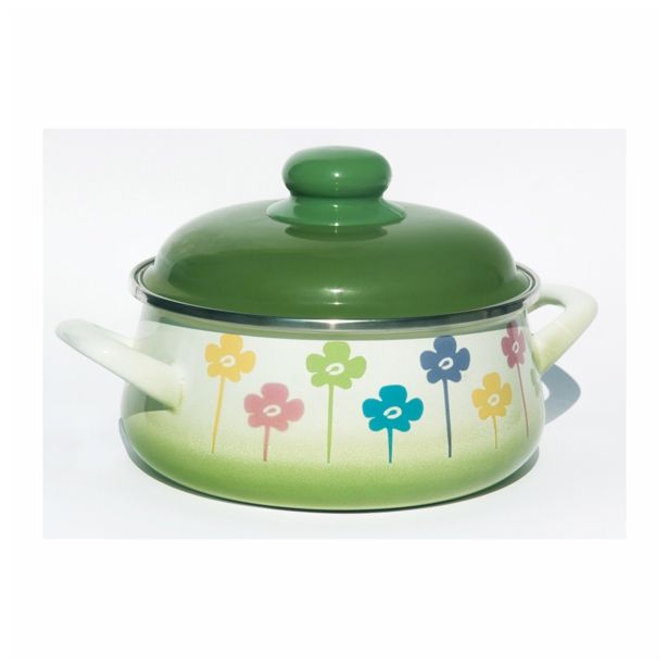 KOZICA METALAC 20 CM 3.35L PLITVA ROŽICA S POKROVOM