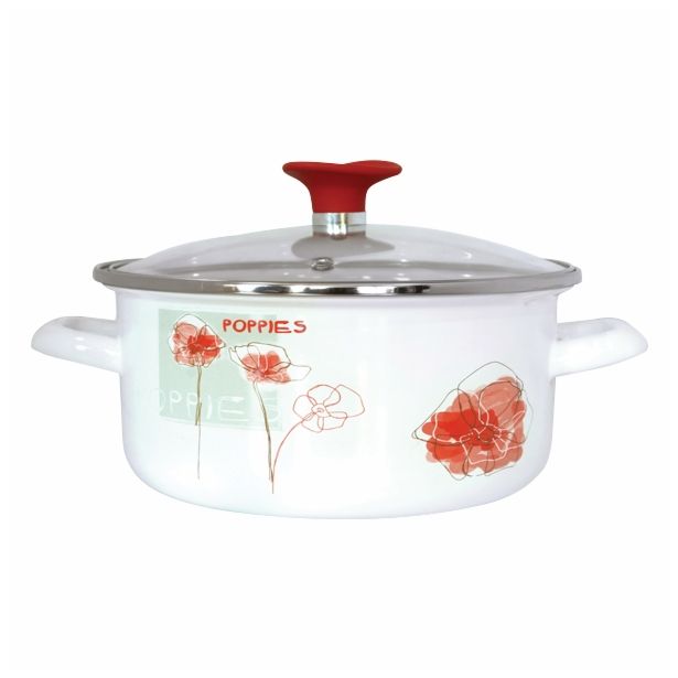 KOZICA SVENS' 20 CM 2.5 L NIZKA S POKROVOM POPPIES