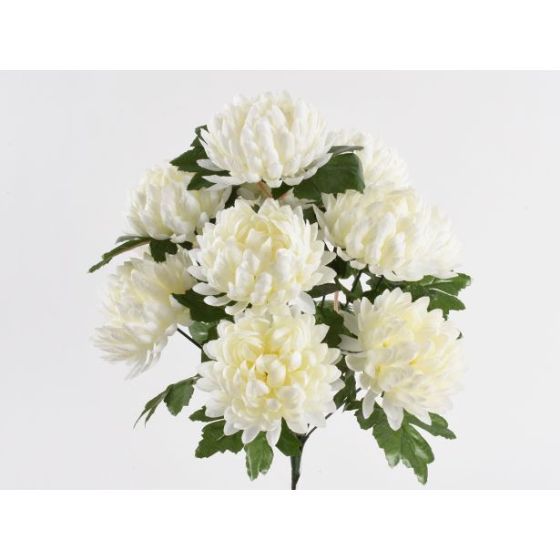 UMETNO CVETJE KRIZANTEMA ŠOPEK X12 BELA