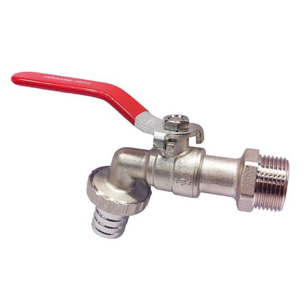 KROGLIČNA PIPA Z IZLIVOM VAFRA VRTNA 25MM (1-)