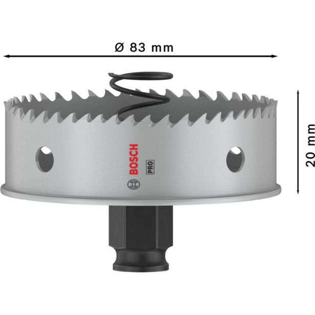 KRONA ZA KOVINO BOSCH PRO SHEET METAL PC PLUS 83 MM