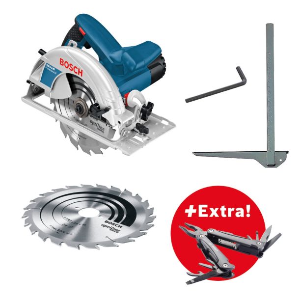 ROČNA KROŽNA ŽAGA BOSCH GKS 190 + VEČNAMENSKO ORODJE 'SWISS PEAK'