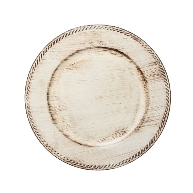 DEKORACIJA GLOSSTYLE KROŽNIK ANTIK FI 33 CM BE LI IZ UMETNE MASE