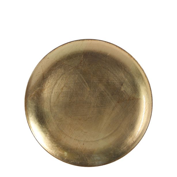 METALIK ZLAT KROŽNIK FI 33 CM