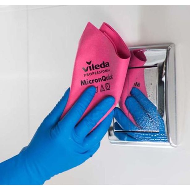 KRPA/GOBA VILEDA PROFESSIONAL MIKRO NETKANA MICRONQUICK RDEČA 40 X 38 CM, 5/1