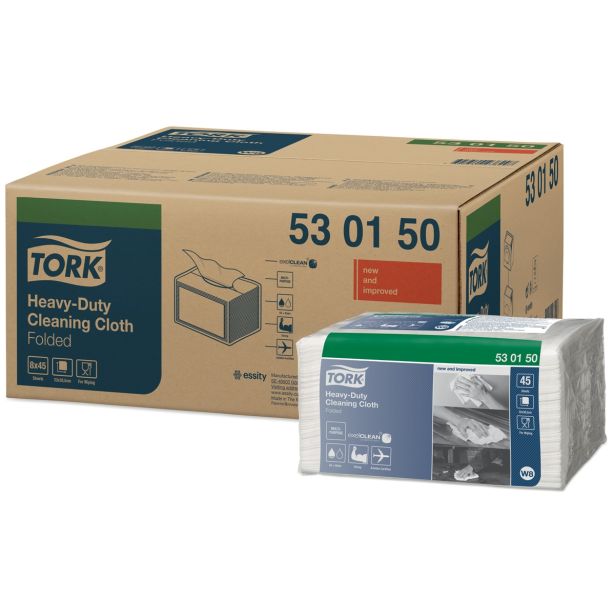 INDUSTRIJSKA ČISTILNA KRPA TORK 32X38 CM BELE, 45 KOS/PAK