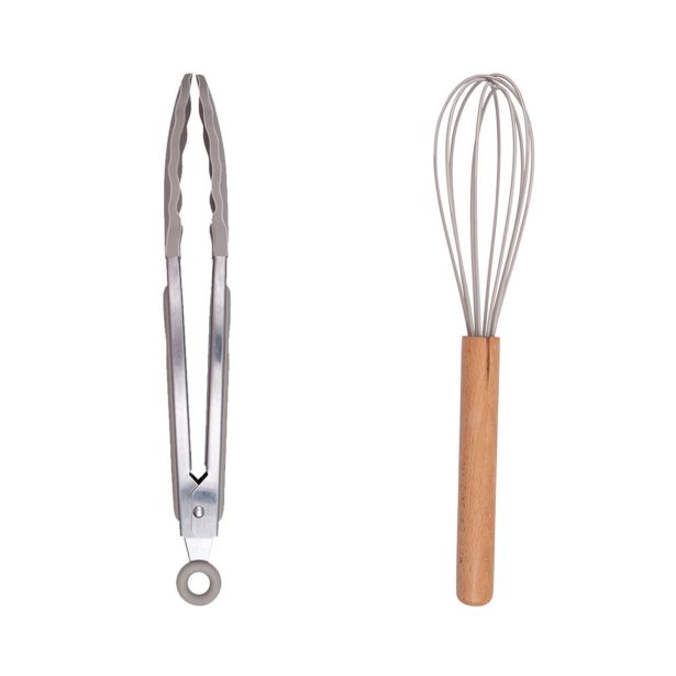 KUHINJSKI PRIPOMOČEK ALPINA SET LOVE COOKING 12 KOS SVETLO SIVA