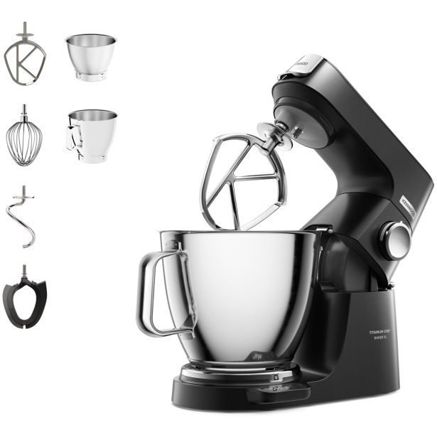 KUHINJSKI ROBOT KENWOOD KVL85.004BK TITANIUM CHEF BAKER