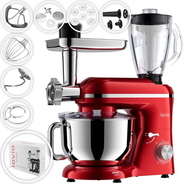 KUHINJSKI ROBOT MANTA LVSTM02P CHEFASSISTANT PLIS, RDEČ